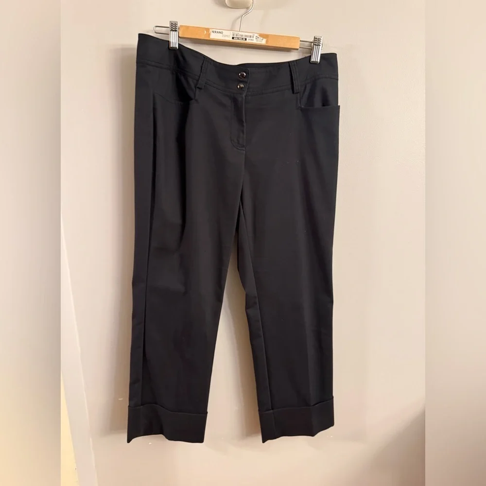 W by Worth Black Cropped Dress Pants – Size 8